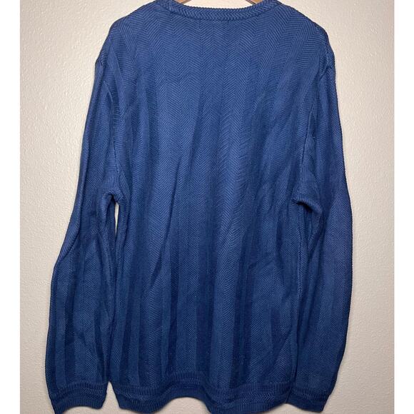 🔵 Chaps Ralph Lauren 👕 Embroidered Crest Knit Sweater – L - Picture 2 of 4